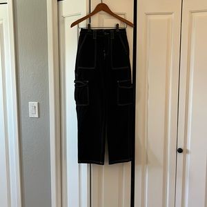 BDG Urban Outfitters Black White Stitched Straight Legged Pants